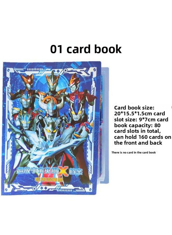 مجموعة بطاقات ألترامان، كتاب بطاقات، حامل بطاقات العمل، ألبوم بطاقات فلاش كاملة النجوم، كتاب تخزين بسعة كبيرة، هدية للأطفال