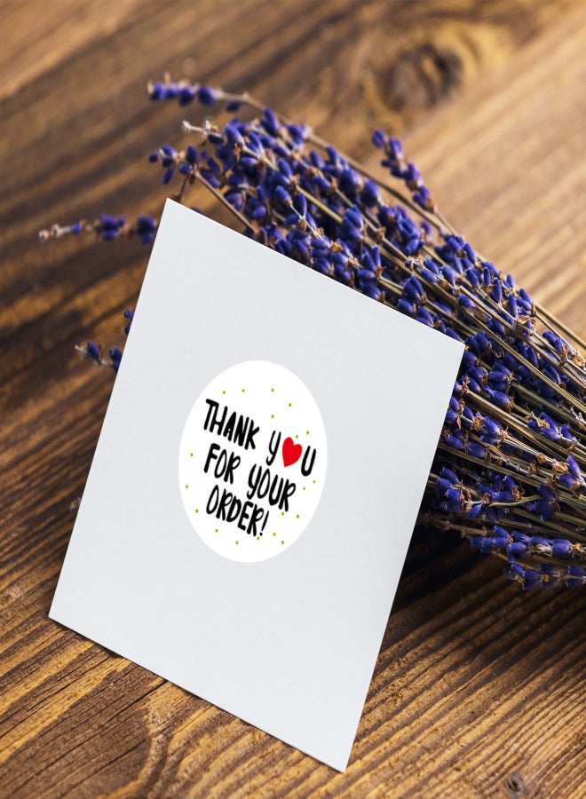 1 Inch Thank You Sticker Decorative Sticker 500 Sheets/Roll for Greeting Cards Gift Bag Wraps Flower Bouquets Business Birthdays Weddings - Image 4