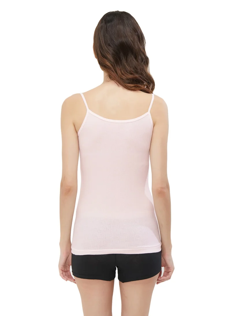 BYC WOMEN'S COTTON CAMISOLE (PACK OF 3) - LIGHT PINK