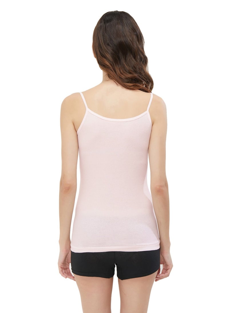 BYC WOMEN'S COTTON CAMISOLE (PACK OF 3) - LIGHT PINK - Image 5