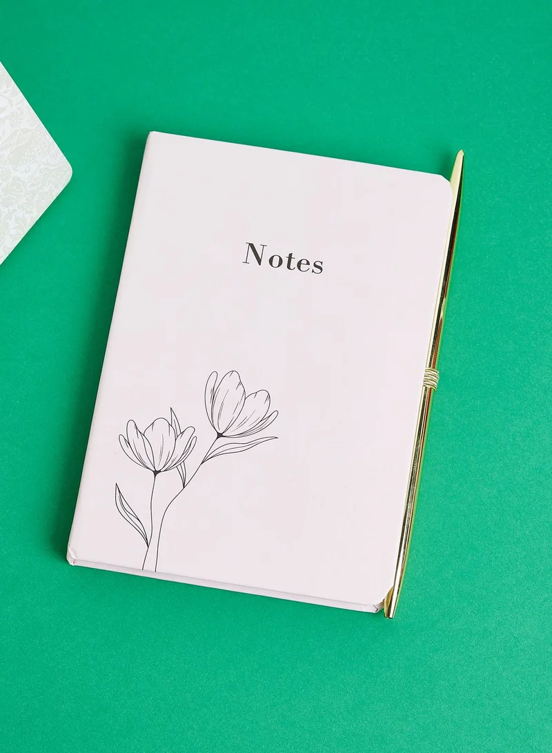 Back to school kit A6 Hardcover Notebook With Metallic Pen
