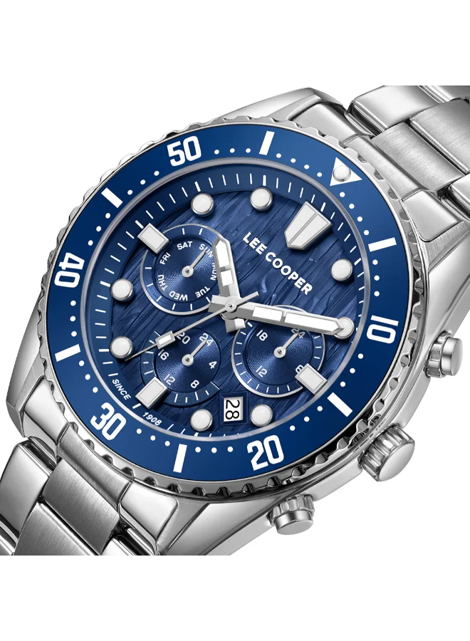 Lee Cooper Men's Metal Multi Function Watch LC08101.390 - 43 mm