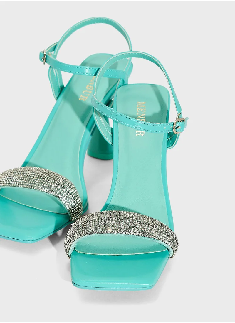 MENBUR Ankle Strap High Heel Sandals