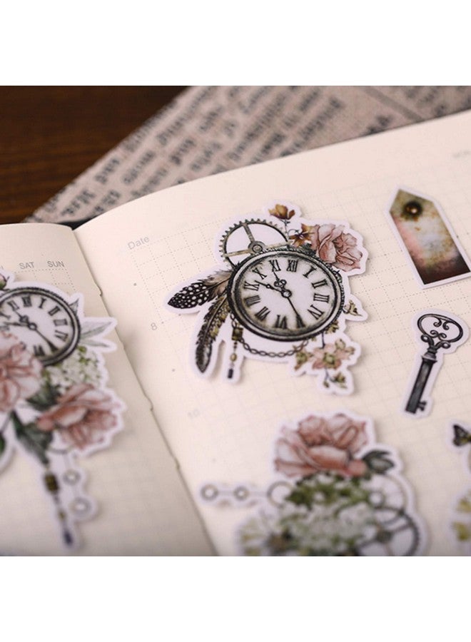 إيفر جوي ملصقات مائية عتيقة على شكل زهرة على شكل طائر على شكل زهرة عتيقة، ملصقات مخططة نباتية، مستلزمات تزيين القصاصات، لوازم تزيين فنية لاصقة، هدية لمجلة اليوميات، دفتر التقويم، صناعة البطاقات - Image 4