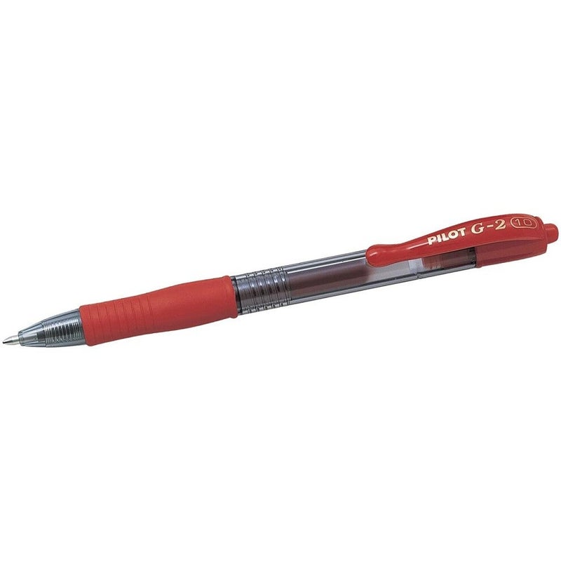 Pilot G2 gel pen, red ink, 0.1, pack of 12 pens - Image 2