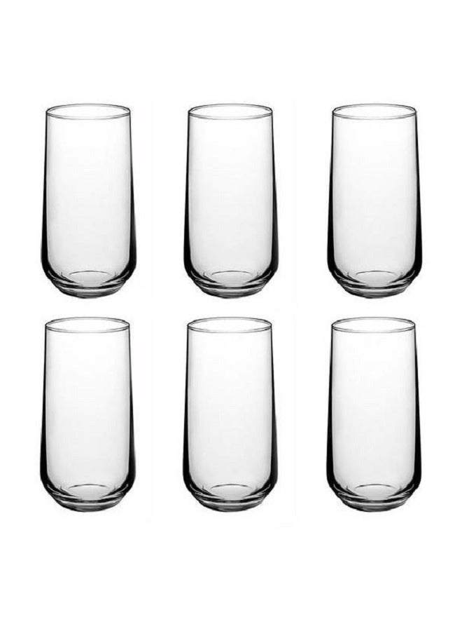 Pasabahce 6-Piece Allegra Long Drink Tumbler Set 470 ml Clear - Image 2