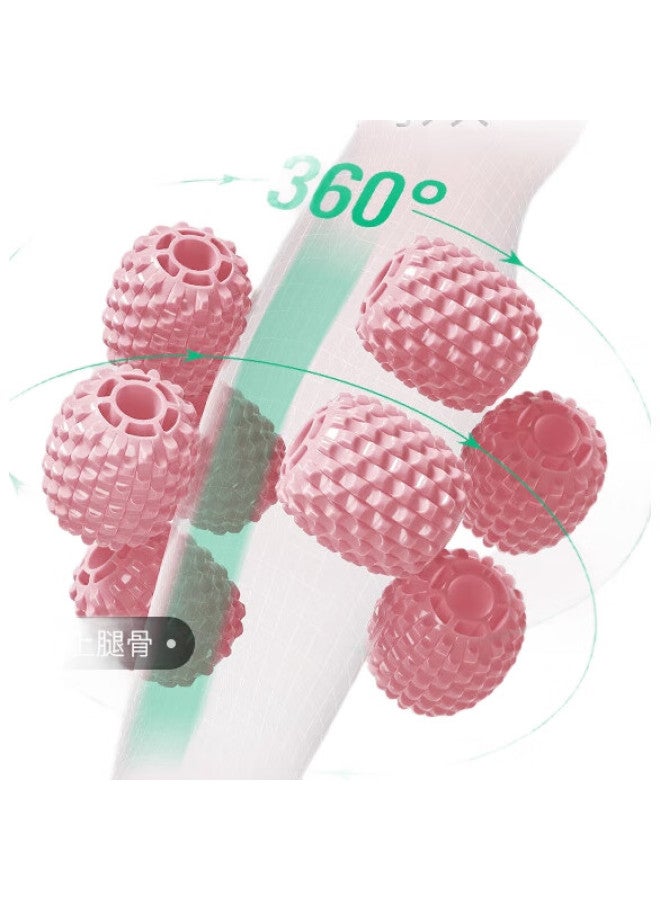 Keep 8-Wheel Detachable Ring Massager For Thighs And Calves, Muscle Relaxation Foam Roller Glacier Grey - Image 1