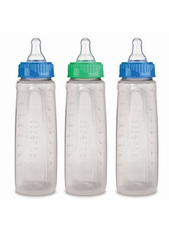 First Essential Clear View Plastic Nurser With Latex Nipple Bpa Free Colors May Vary 3 Pack
