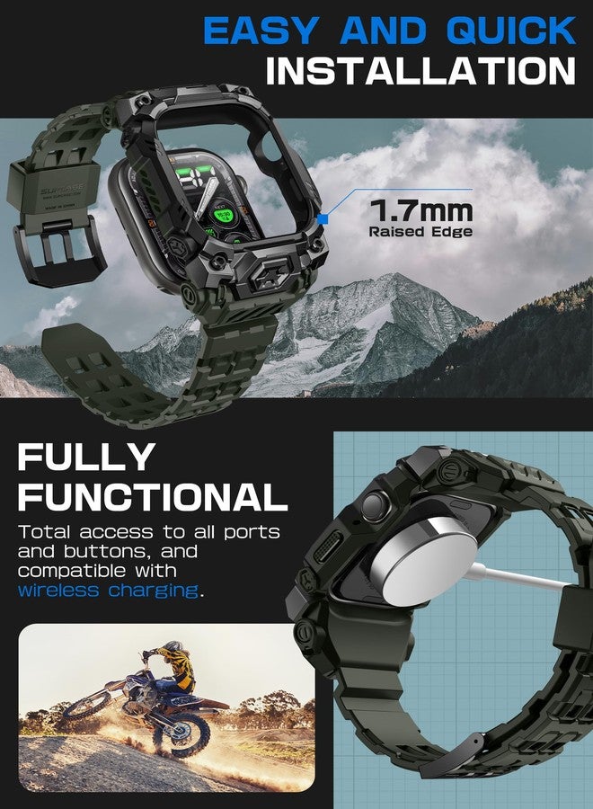 SUPCASE for Apple Watch 10 46mm Case with Band (Unicorn Beetle Ore), [Anti-Scratch] [Military-Grade Protection] Rugged Sport Men Bumper Case Cover with Adjustable Strap Band (Guldan) - Image 5
