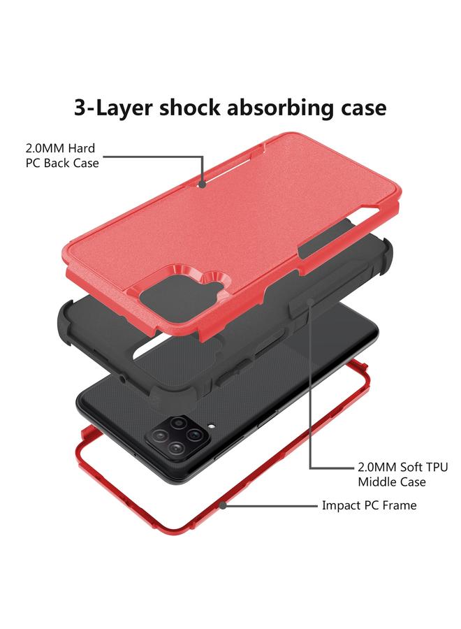 S-TOP Case For Samsung Galaxy A12 TPU + PC Shockproof Phone Case - Image 5