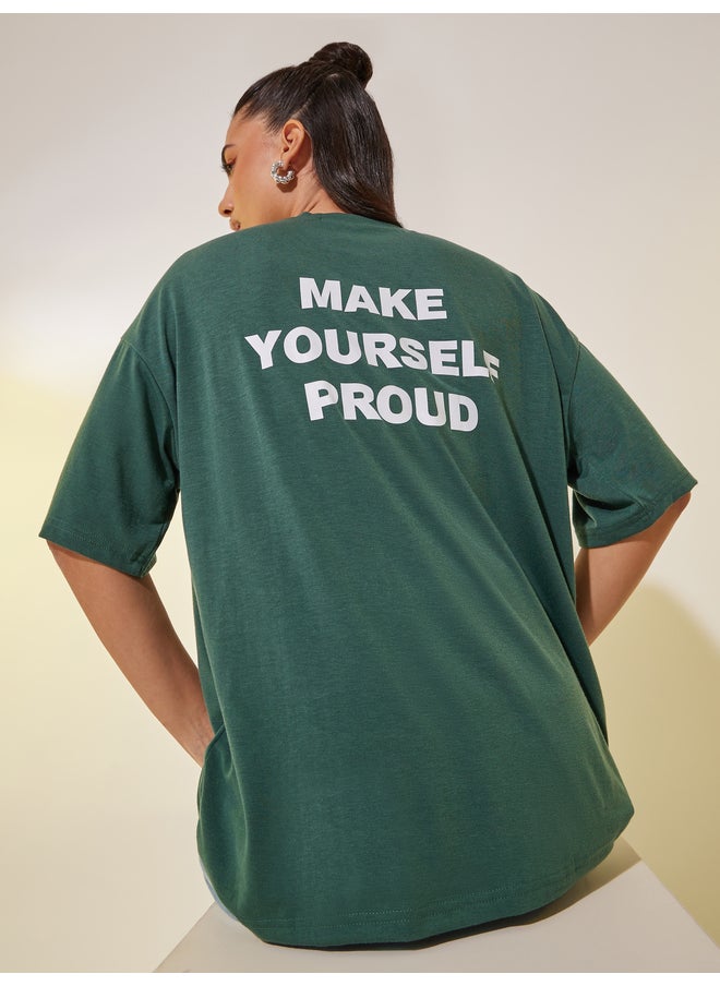 Take Two Take Two Slogan Print Round Neck T-Shirt  - Image 1