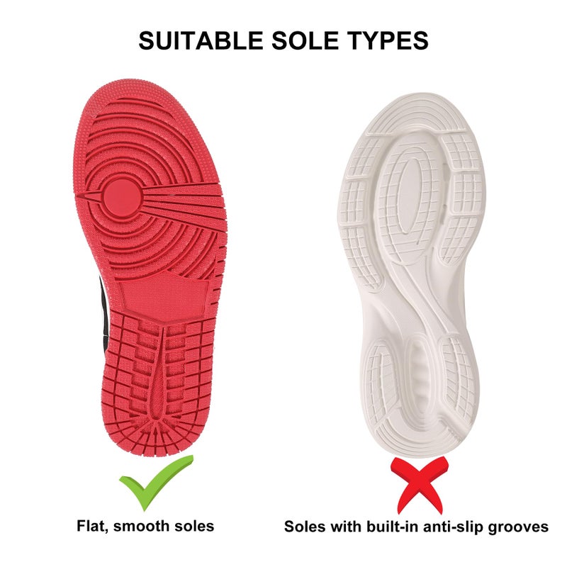 Satisfounder Shoe Sole Protector for Sneakers, 4 Pcs 13.8 * 5.9 Inch Clear Shoe Bottom Protector for Air Force 1, Red Bottom Heels, Dress Shoes, etc.(4 Pcs) - Image 3