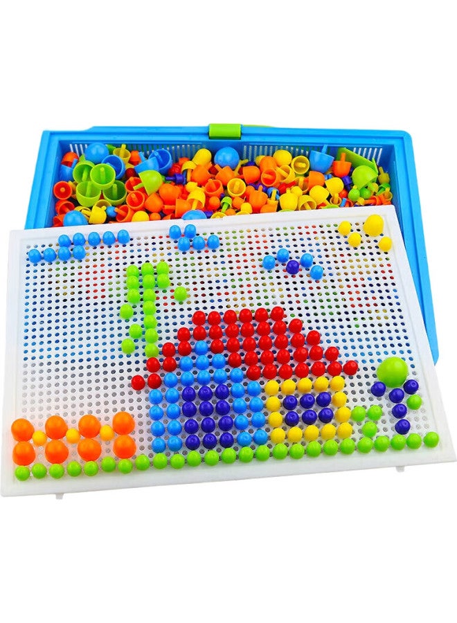 Tatanice Children'S Mushroom Nail Toy, Kindergarten 3-6 Years Old, Screw Nail Board Puzzle, Building Blocks, Girls' Back-To Gift - Image 2