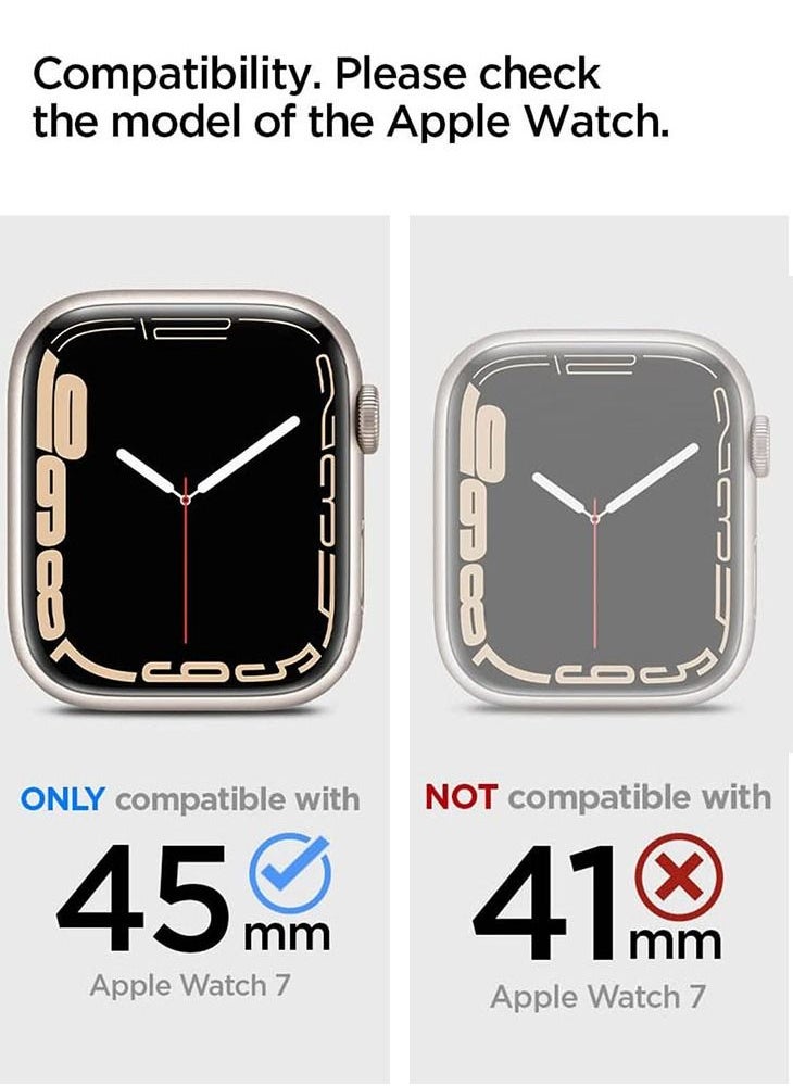 Spigen Liquid Air Pro Case Cover For Apple Watch Series 8 /7 (45mm) With Band - Moss Green  - Image 2