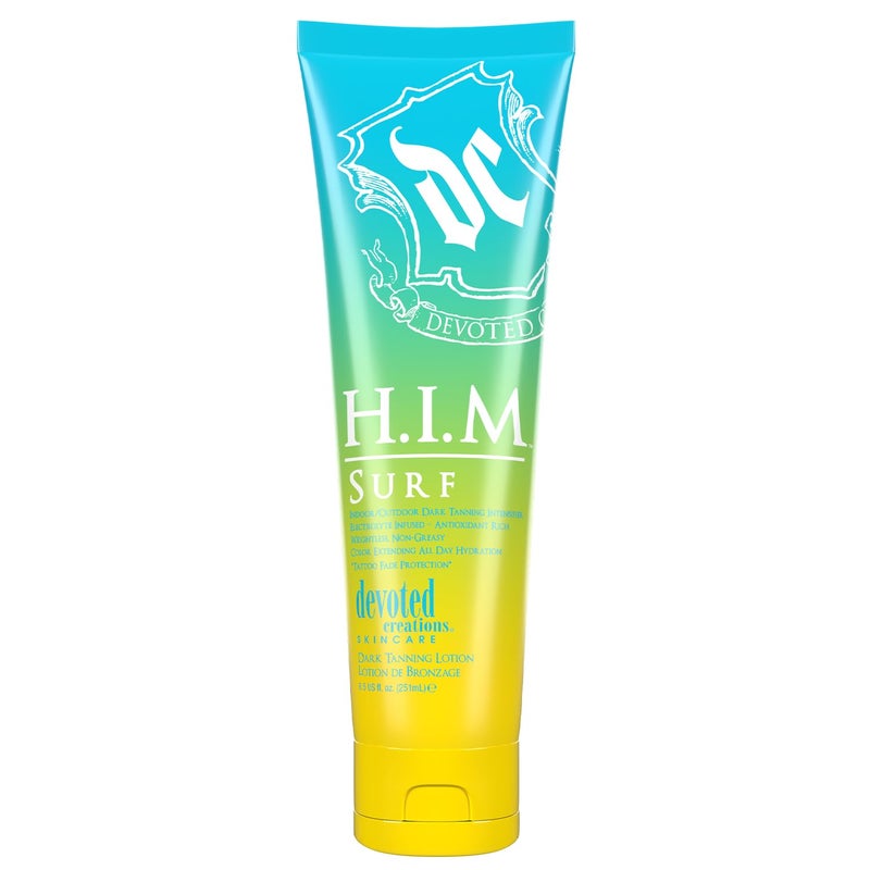 Devoted Creations HIM Surf  Electrolyte Infused Color Extending All Day Hydration IndoorOutdoor Dark Tanning Intensifier
