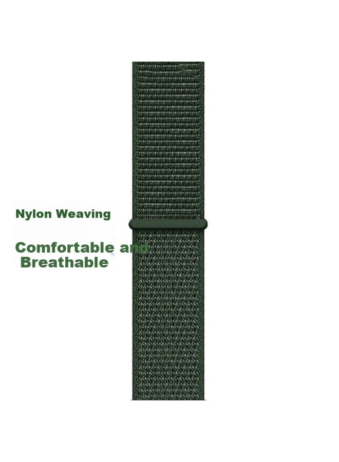 Kmaxai Braided Watch Band For Huawei Watch Gt5/4/3/2 Pro Ecg/porsche/runner Nylon Sport 46mm Watch Band Buds Dopamine Wristband Army Green - Image 3