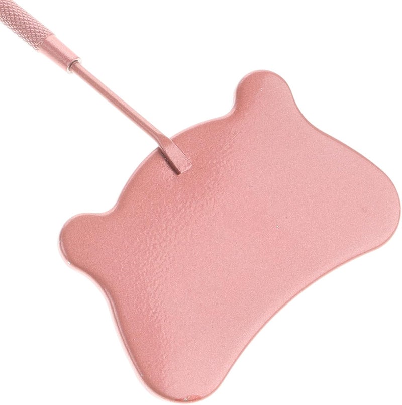 LABRIMP Eyelash Extension Lash Inspection Mirror Stainless Steel Portable Handheld Mirror for Lash Tools Anti-Fog Cat Shape Rose Gold for Beauty and Makeup - Image 1