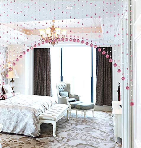 PINDIA Fancy Bead Hanging Curtain (15 Strings - B.Pink) - Image 2