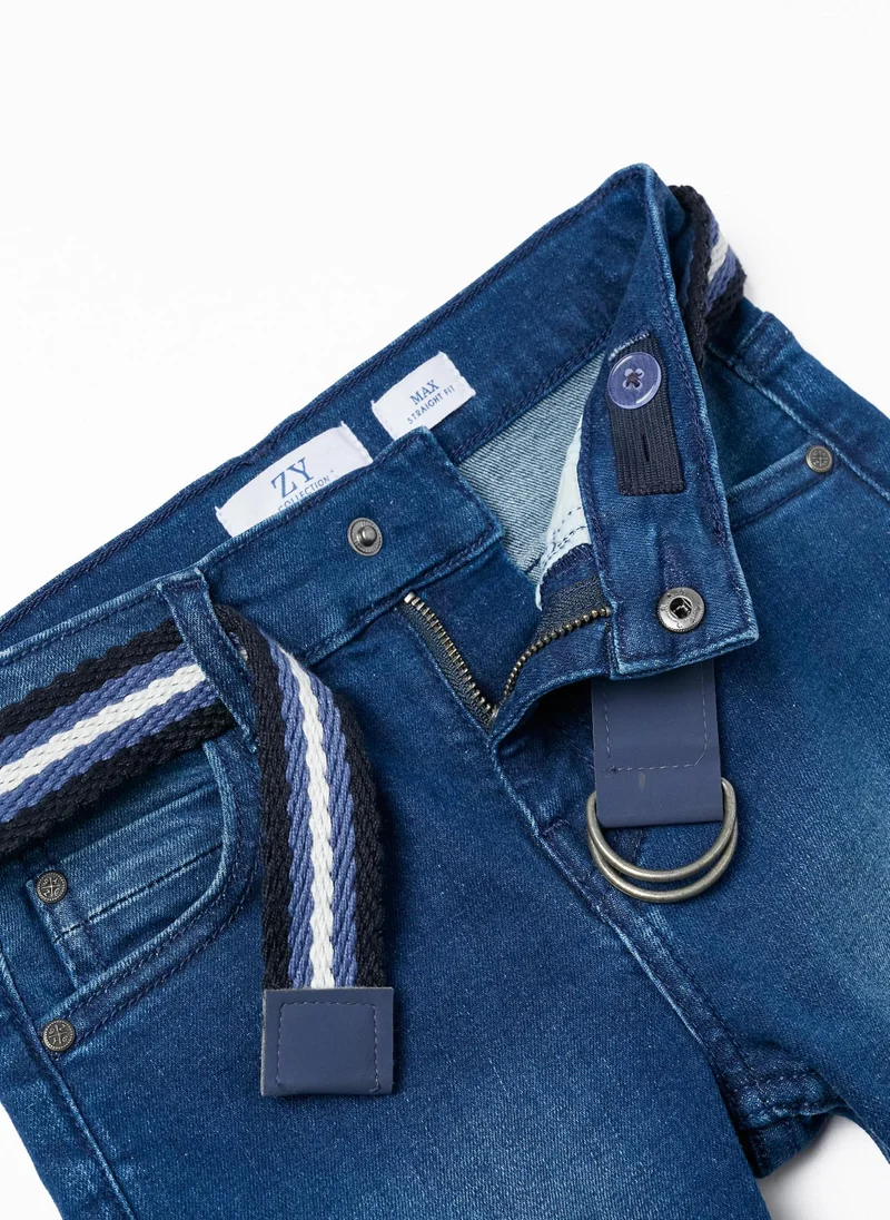 Zippy Zippy Cotton Jeans With Belt For Boys