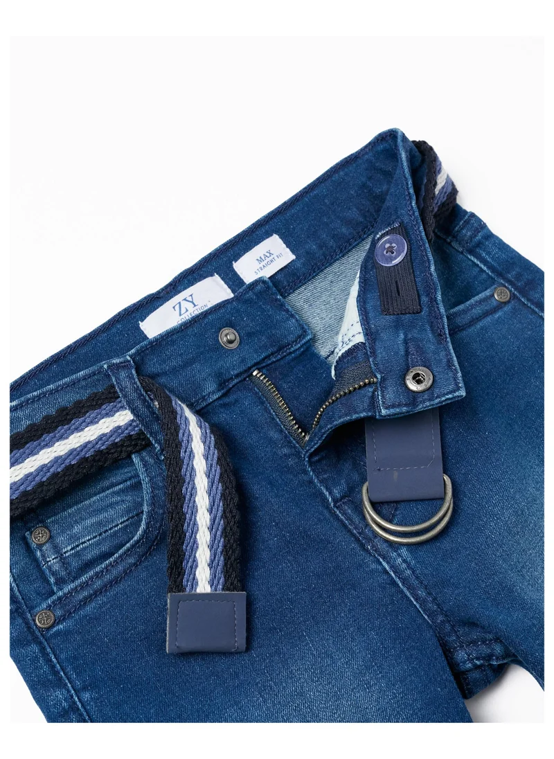Zippy Zippy Cotton Jeans With Belt For Boys