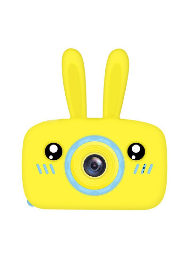 Generic X9 HD Digital Gift With Cartoon Protective Cover Mini Camera Manufacturers Children's Camera-Body Color:HD Yellow Rabbit  - Image 1
