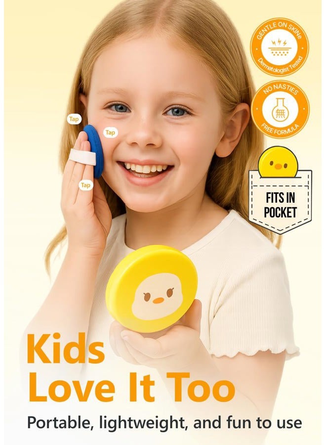 Atopalm Tok Tok Facial Sun Pact | Sun Cushion SPF43 PA+++ | Sunscreen Korean | For Dry and Sensitive Skin | Outdoor Sunscreen Compact | Moisturizing Spf Cushion Mineral Cream | Korean Skincare | 15g - Image 5