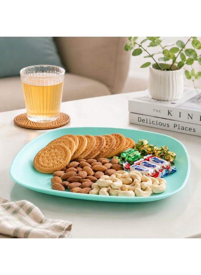 favilla Square plastic serving dish with a modern design, measuring 23 x 23 x 3 cm, multi-purpose – Code 1078 - Image 4