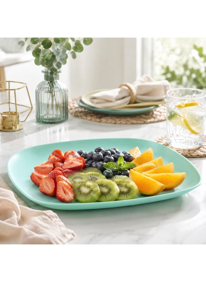 favilla Square plastic serving dish with a modern design, measuring 23 x 23 x 3 cm, multi-purpose – Code 1078 - Image 2