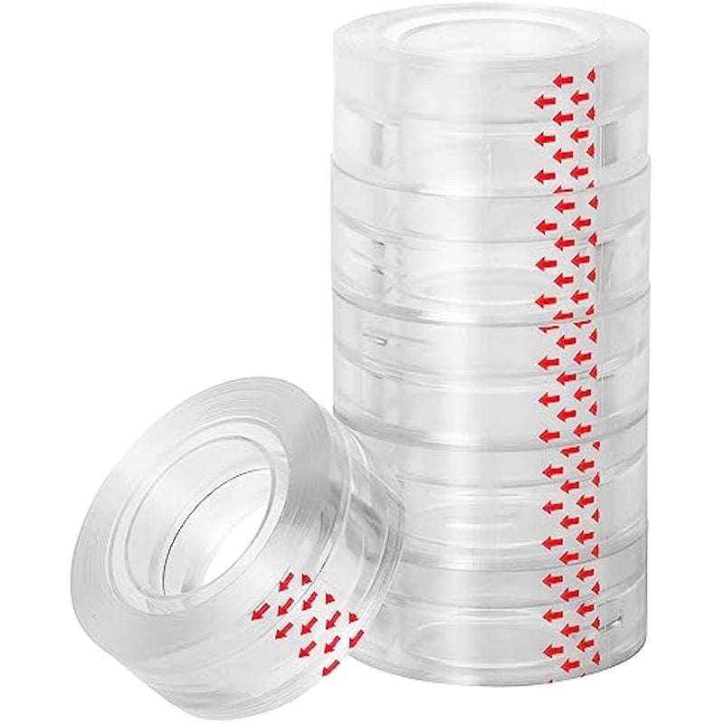 - Gift Wrapping Tape, 6 Pack, Gift Wrap Tape, Wrapping Tape, Clear Tape, Invisible Tape, Gift Tape, Wrapping Tape for Presents, Wrapping Paper Tape, Tape, Tape Clear, Tape Refills for Dispenser - Image 1