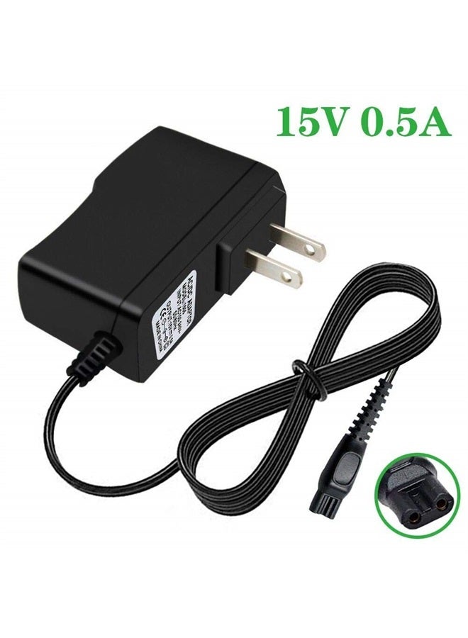 Nicer-S Charger Replacement for Philips-Norelco-HQ8505 Norelco 7000 5000 3000 Series Electric Shaver Razor, Aquatec, Arcitec, Multigroom Beard Trimmer & More 15V AC Adapter Power-Supply Cord (Model:HP-1505) - Image 1