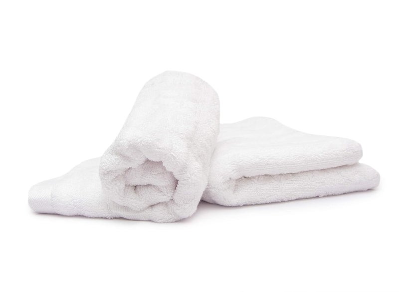 Mush Bamboo Hand Towel Set of 2 | 100% Bamboo | Ultra Soft, Absorbent & Quick Dry Towel for Daily use. Gym, Pool, Travel, Sports and Yoga | 75 X 35 cms | 600 GSM (Silk White) - Image 5