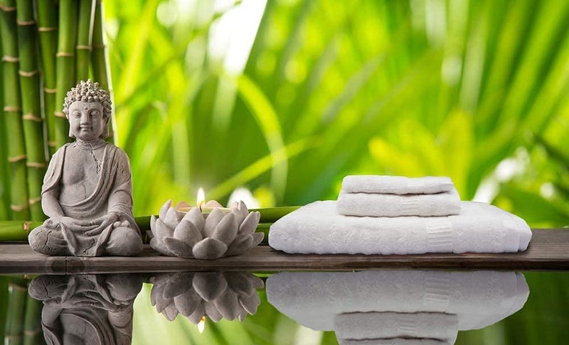 Mush Bamboo Hand Towel Set of 2 | 100% Bamboo | Ultra Soft, Absorbent & Quick Dry Towel for Daily use. Gym, Pool, Travel, Sports and Yoga | 75 X 35 cms | 600 GSM (Silk White) - Image 4