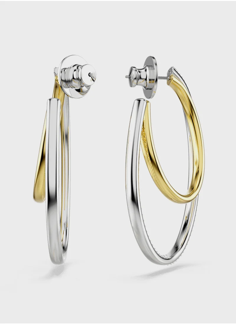 SWAROVSKI Layered Detail Hoop Earrings