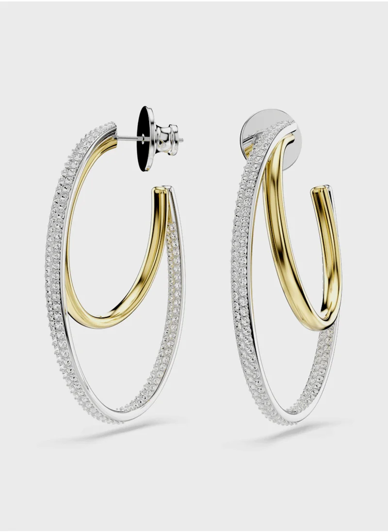 SWAROVSKI Layered Detail Hoop Earrings