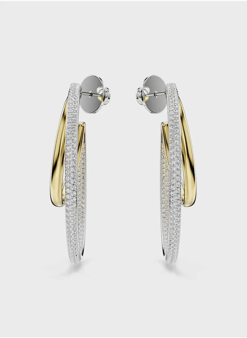 SWAROVSKI Layered Detail Hoop Earrings