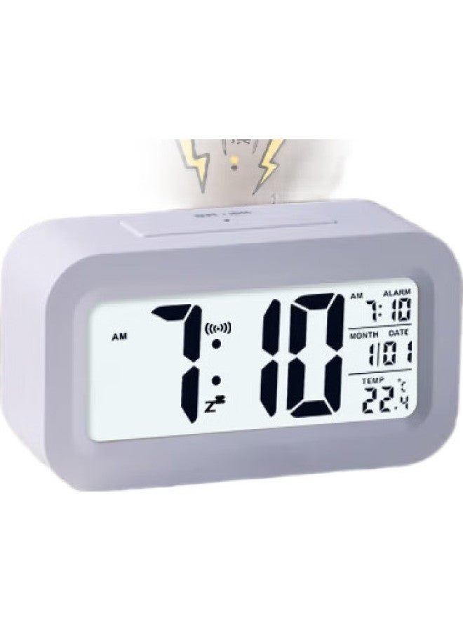 Compas Alarm Clock Student Special Wake-Up Artifact Desktop Electronic Clock Children'S Alarm Clock 2219A Blue - Image 3