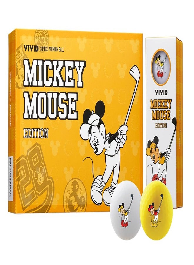 Volvik Vivid Collector Disney Golf Ball Gift Sets (One Dozen) (Mickey Mouse) - Image 1