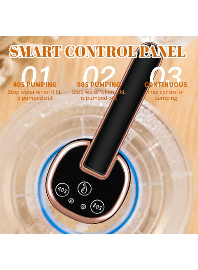 Timing Electric Water Pump Rechargeable Water Bottle Pump Water Dispenser Universal 5gal Usb Dispenser With Straw High-Speed Water Absorption Foldable For Kitchen Office Home  - Image 4
