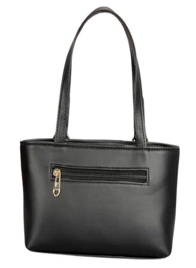 WORLD STAR PU Shoulder Bag for Womens | Black - Image 1