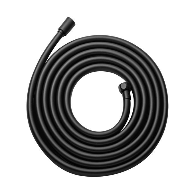 ULTRAFLEX SHOWER HOSE PREMIUM RV PVC HANDHELD SHOWER HEAD HOSE FLEX HOSES EXTENSION WITH BRASS INSERT AND NUT FOR BATHING PET BATHING 100 IN MATTE BLACK