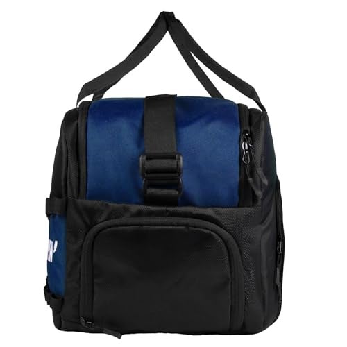 Whackk Arnold 40L Gym & Sports Duffle Bag | Workout, Training & Travel Kitbag with Separate Shoe & Wet-Dry Pocket | Unisex | Lightweight | Made in India (Blue Black) - Image 4