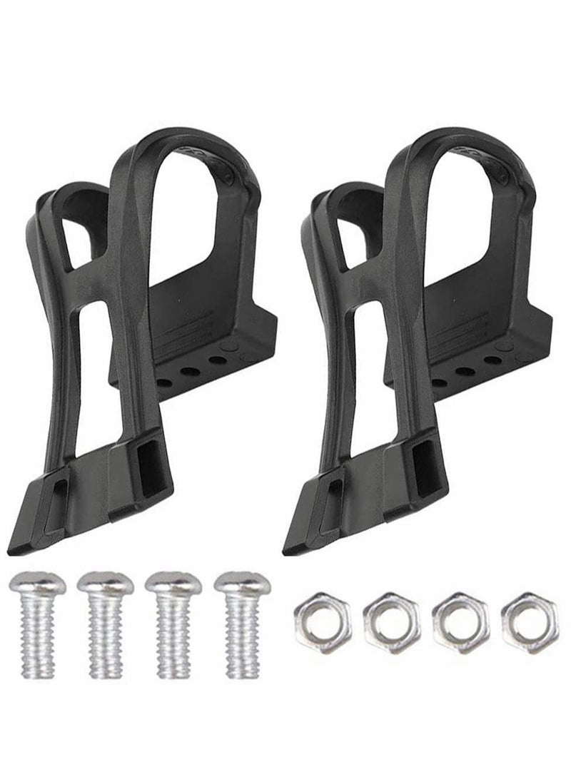 Excefore Bicycle Foot Pedal Straps Bicycle Pedal Toe Clip for Exercise Bike Spin Bike And Outdoor Bicycles 1 Pairs  - Image 1
