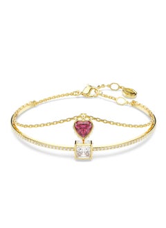 Generic Chroma Bracelet Heart Shape, Red, Gold Tone Plated-5683835  - Image 2