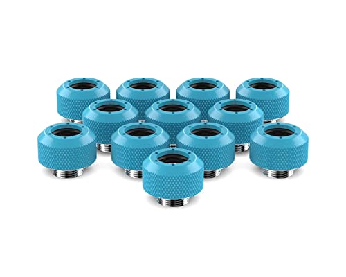 PrimoChill 1/2in. Rigid RevolverSX Series Fitting - 12 Pack - Sky Blue - Image 5