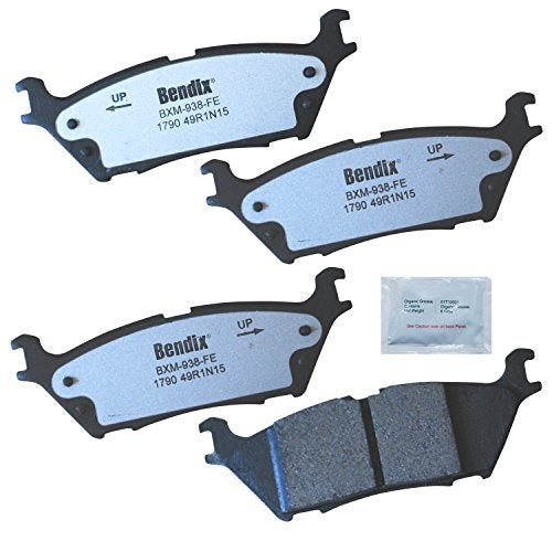 Bendix Fleet Metlok MKD1790FM Semi-Metallic Rear Brake Pads for Ford Expedition 2022-2018, F-150 2020-2015, Lincoln Navigator 2022-2018 - Image 1