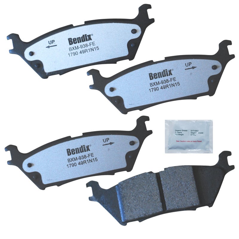 Bendix Fleet Metlok MKD1790FM Semi-Metallic Rear Brake Pads for Ford Expedition 2022-2018, F-150 2020-2015, Lincoln Navigator 2022-2018 - Image 2