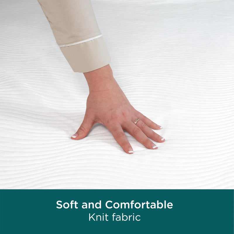 Aller-Ease AllerEase CleanBoost Plush Knit Mattress Protector Waterproof Particle Barrier Temperature Balancing Soft Plush Comfort Machine Washable Fitted Cover with Elastic Anchor Bands Mattress Cover, Full - Image 5