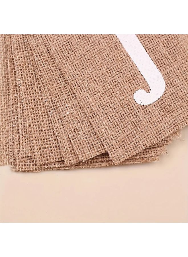Just Married Burlap Banner Wedding Decor Love Bunting 6m 19 6ft - Image 4
