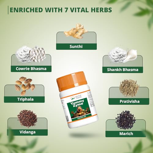 Healing Pharma - Yummy Zyme Digestive Enzyme Tablets | Relief from Indigestion, Heartburn, Bloating, Acidity & Gas | Ayurvedic Digestion Tablets | Improves Digestion & Gut Health - 100 Tablets - Image 3