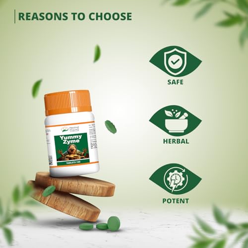 Healing Pharma - Yummy Zyme Digestive Enzyme Tablets | Relief from Indigestion, Heartburn, Bloating, Acidity & Gas | Ayurvedic Digestion Tablets | Improves Digestion & Gut Health - 100 Tablets - Image 4